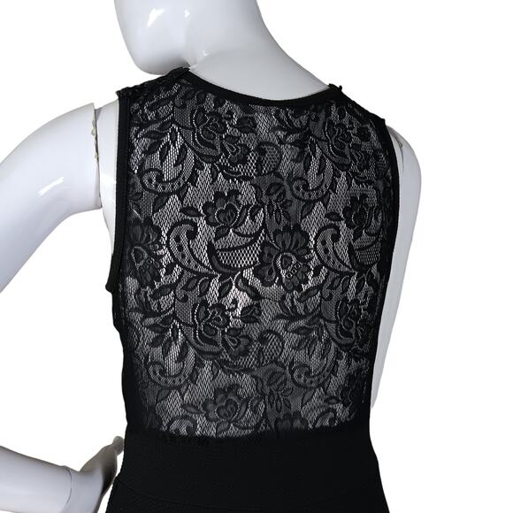 Windsor Mini Lace Dress Size Large Black Fit and Flare - Picture 5 of 9